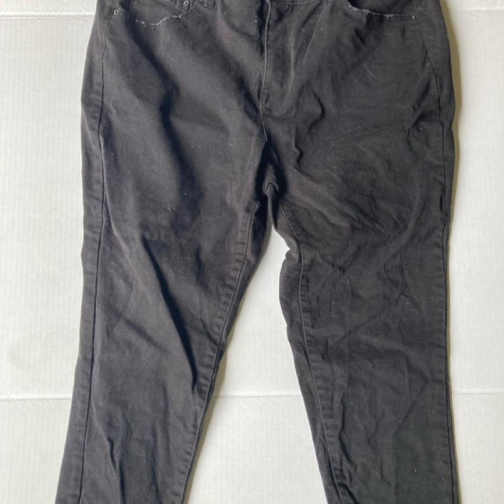 Black jeans from time and true wide leg plus size